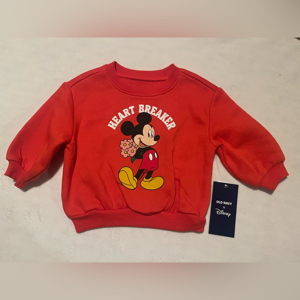 Old Navy Disney Red Kids Sweatshirt 6-12m